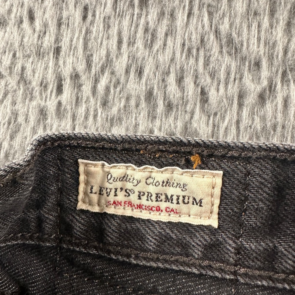 Levis Jeans Womens 25 Baggy Dad W25 L30 Black Washed High Rise‎ Straight Relaxed - Picture 4 of 16